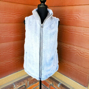 Casual Identity Women's Gray Soft Reversible Vest Size Small